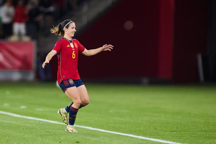 Archivo - Aitana Bonmati of Spain celebrates a goal during the Final UEFA Womens Nations League match played between Spain and France at La Cartuja stadium on February 28, 2024, in Sevilla, Spain.