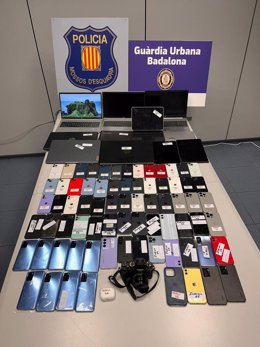 Imatge del material requisat pels Mossos d'Esquadra