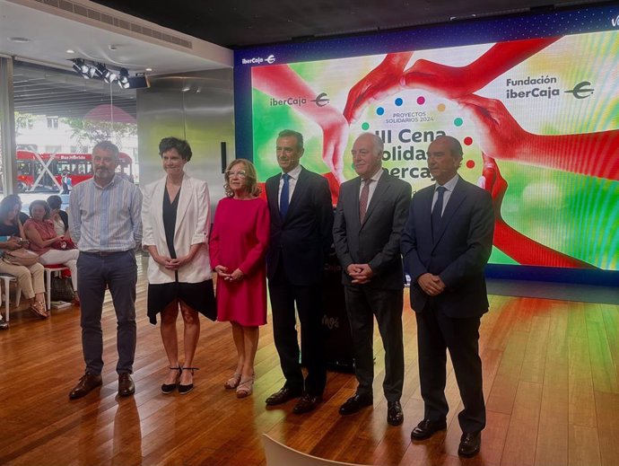 Acto de presentación de los proyectos de la III Cena Solidaria de Ibercaja.