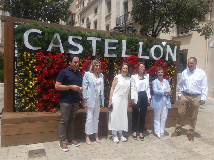 Cuca Gamarra durante su visita a Castelló