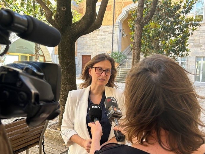 La consellera de Acción Exterior y Unión Europea de la Generalitat, Meritxell Serret, en declaraciones.