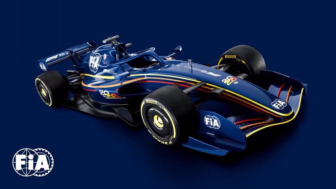 Coche de F1 presentado por la FIA para el 2026.