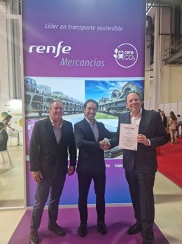 Renfe Mercancías entrega a Gonvarri Industries el Certificat de Petjada de Carboni 2023