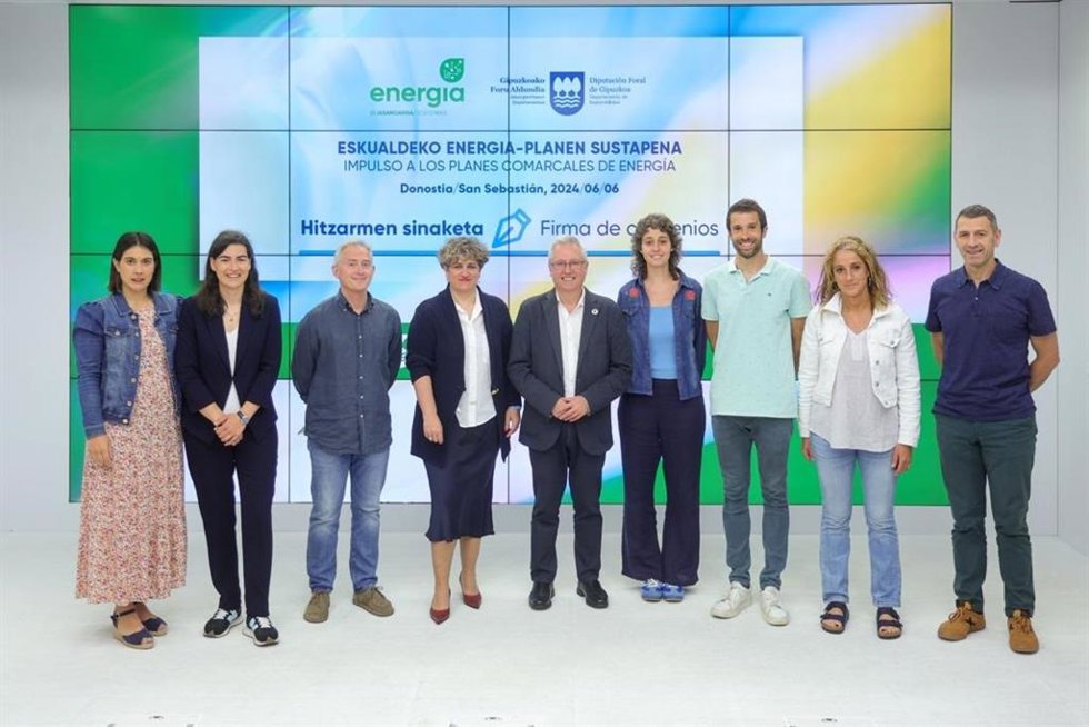 Diputación de Gipuzkoa destina 550.000 euros a impulsar transición energética justa en 10 agencias comarcales