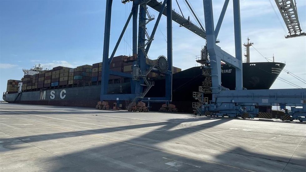 Escala en PortCastelló el primer MSC que enlaza al purto con Marruecos a través de una línea regular