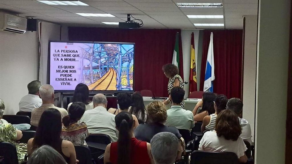 Imagen de la jornada 'Huelva, conoce tus cuidados paliativos' organizada por el Colegio de Médicos de Huelva.