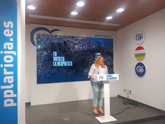 La candidata riojana a Europa por el PP, Esther Herranz.