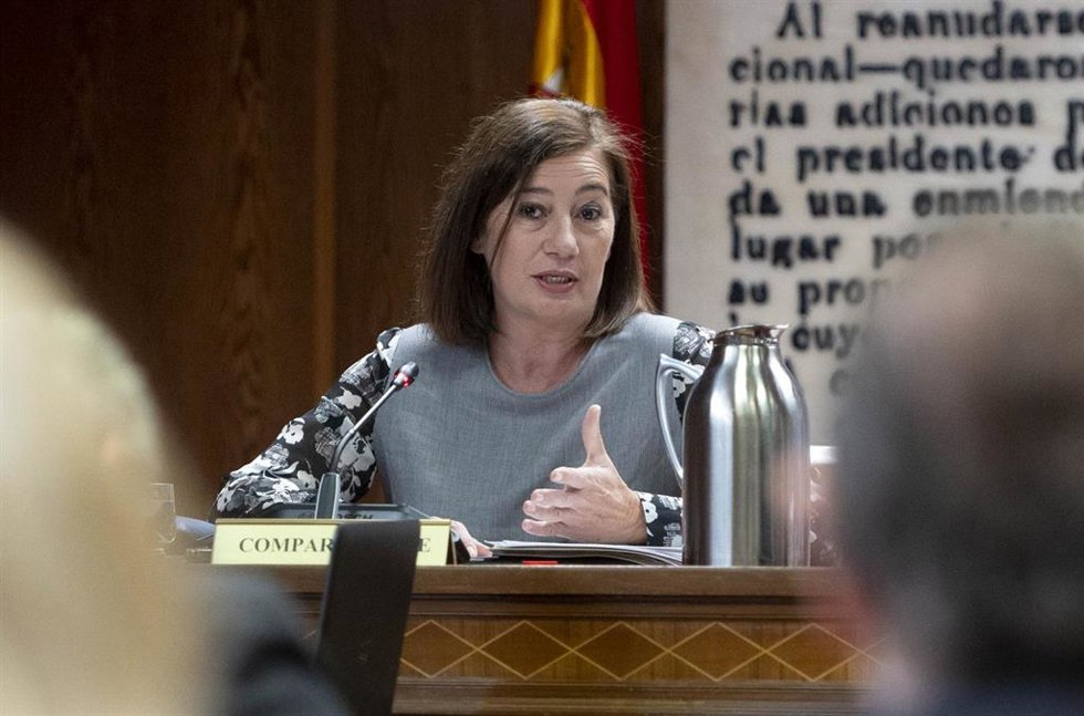 La presidenta del Congreso de los Diputados, Francina Armengol, comparece ante la Comisión de Investigación sobre el caso Koldo, en el Senado.