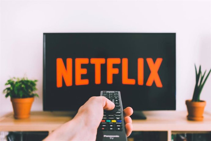 Interfaz de Netflix en un televisor inteligente