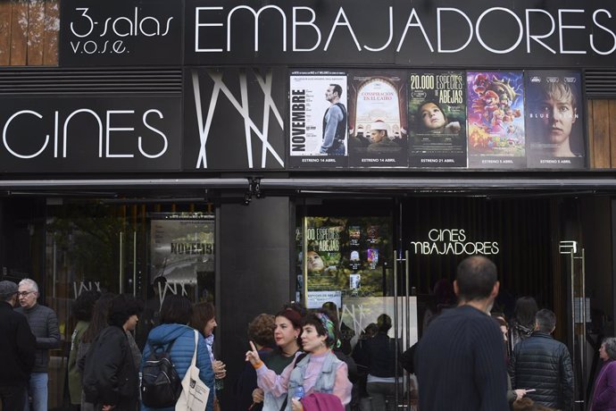 Archivo - La Fiesta del Cine regresa del 15 al 18 de mayo en los Cines Embajadores, a 14 de abril de 2023, en Madrid (España). La 20ª edición de la Fiesta del Cine se celebrará en toda España del 15 al 18 de mayo, fechas en las que los espectadores podrán