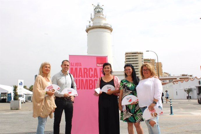 El coordinador general de IU Andalucía, Toni Valero, en Málaga el último día de la campaña electoral del 9J.