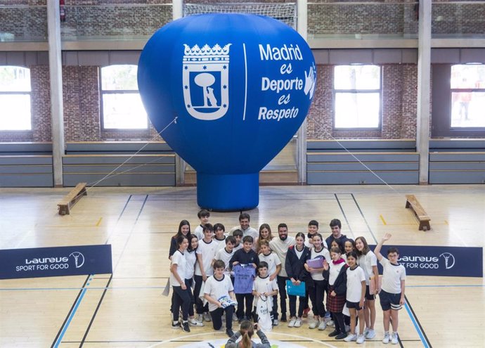 Actividad de la Fundación Laureus en Madrid con Raúl González y Daniel Dias