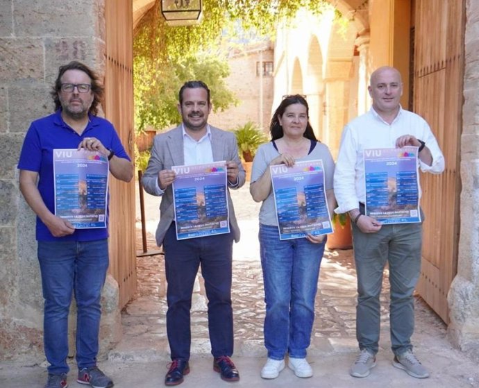 El conseller insular de Presidencia, Antoni Fuster, en la presentación del programa 'Viu el patrimonio' en la Serra de Tramuntana.