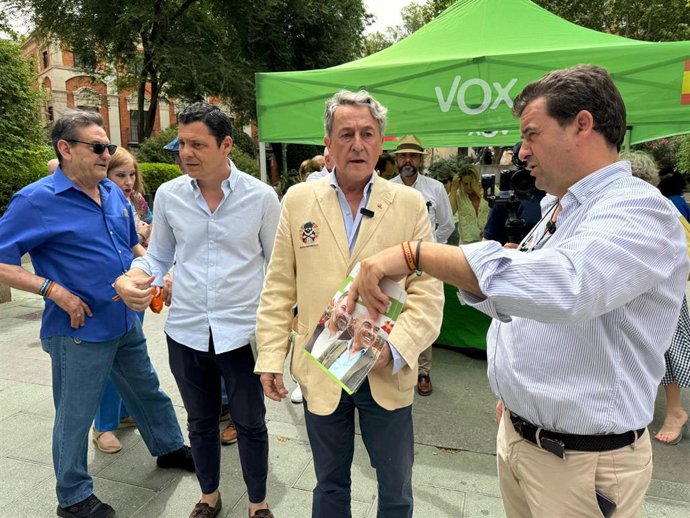 El número dos de Vox a las elecciones al Parlamento Europeo, Hermann Tertsch, en Ciudad Real.