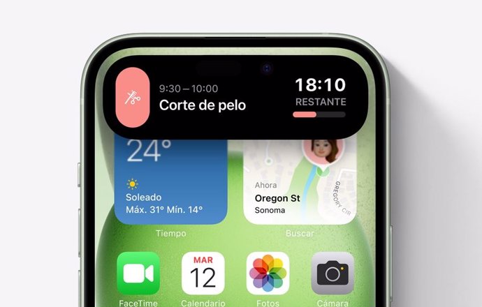 Interfaz de iPhone 15