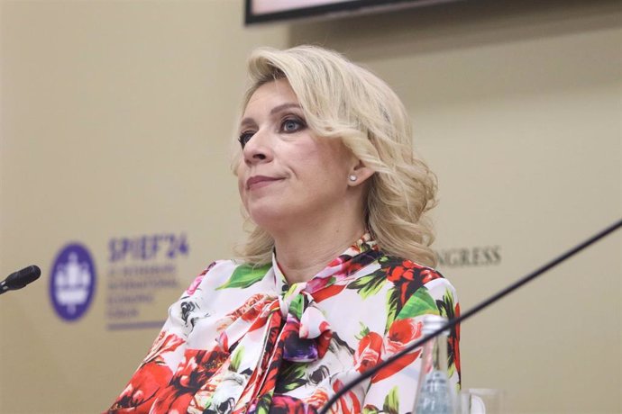 Maria Zajarova, portavoz del Ministerio de Exteriores de Rusia.