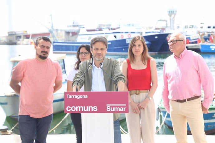 El candidat dels Comuns a les eleccions europees, Jaume Asens, en unes declaracions a Tarragona