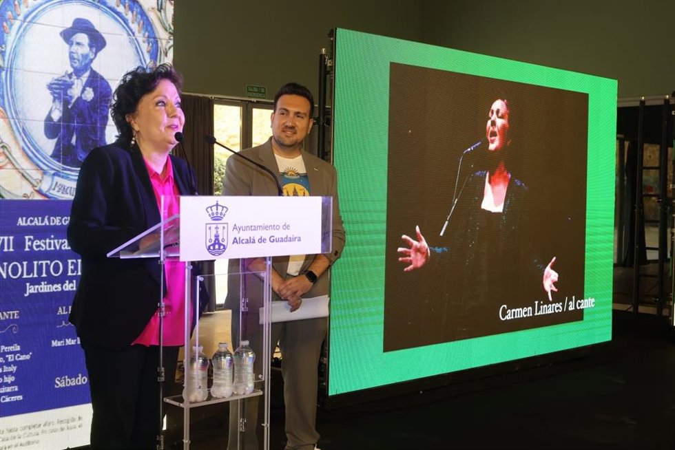 El delegado municipal de Cultura, en la presentación de los festivales flamencos de Alcalá.