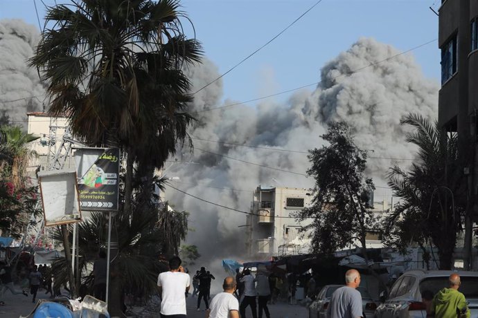 Bombardeo en Gaza