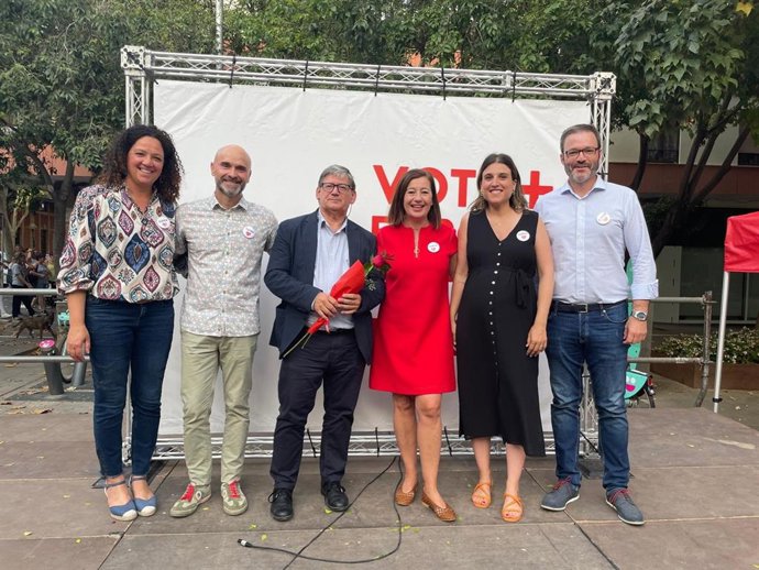Acto de cierre de campaña del 9J del PSIB en Palma.