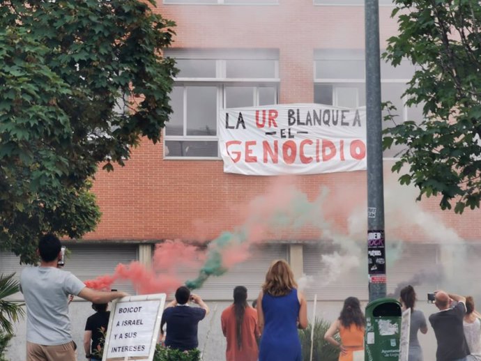 La 'Acampada por Palestina' llevará su acción al centro de Logroño por las fiestas de San Bernabé