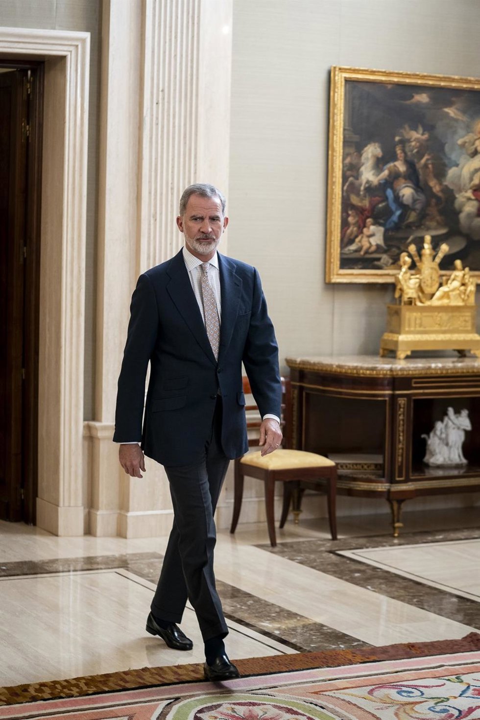 El Rey Felipe VI recibe en audiencia a una representación de los participantes en el South Summit 2024, en el Palacio de la Zarzuela, a 6 de junio de 2024, en Madrid (España). Felipe VI ha recibido hoy a una representación de los participantes en el 