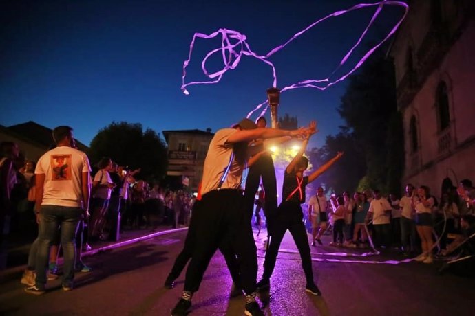 Espectáculo celebrado en una edición anterior de la Noche de la Tragantía.