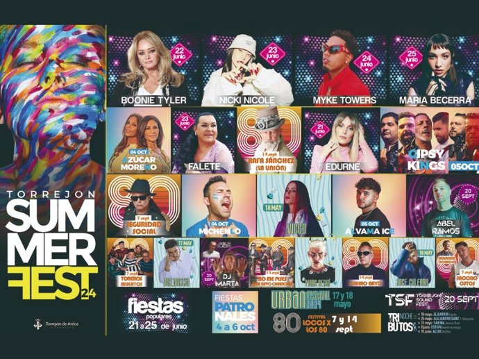 Cartel del Torrejón Summer Fest 2024.