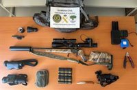 El Seprona detiene a dos personas por caza furtiva en un coto de Los Barrios (Cádiz)
