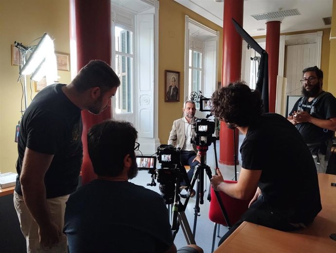 Grabación de la película documental sobre Diego Díaz Hierro.