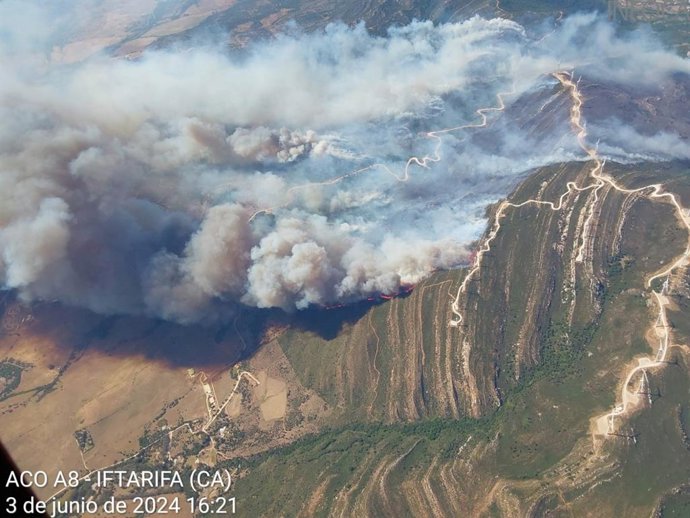 Incendio forestal de Tarifa.