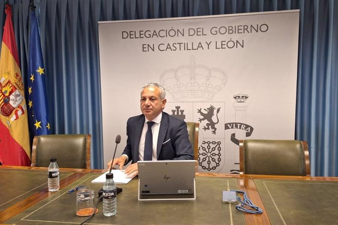 El delegado del Gobierno en Castilla y León, Nicanor Sen, en la rueda de prensa sobre constitución de las mesas del 9J.