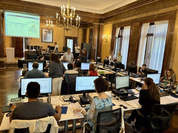 Sala de incidencias de la Delegación del Gobierno