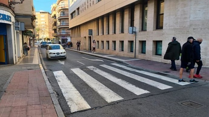 Archivo - Calle del centro de Huelva.