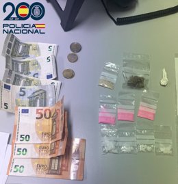 Droga y efectivo intervenido al hombre detenido en Playa de Palma