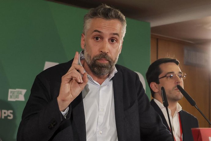 Archivo - March 11, 2024, Lisboa, Portugal: Lisbon, 10/03/2024 - Election night at the Hotel Altis where the Socialist Party (PS) follows the results of the 2024 Legislative Elections.Pedro Nuno Santos