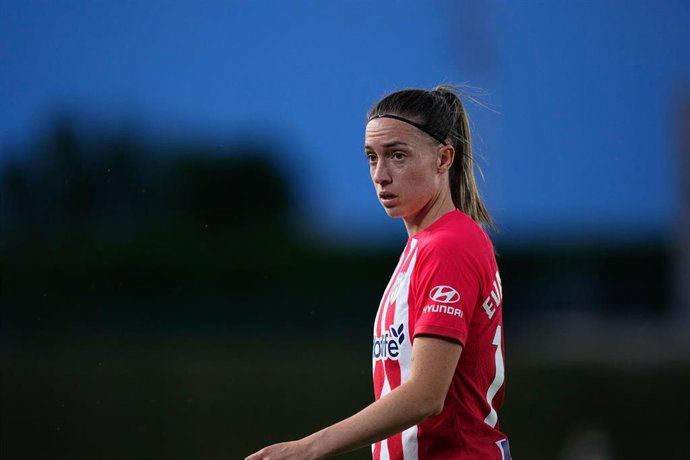 Eva Navarro durante un partido del Atlético de Madrid
