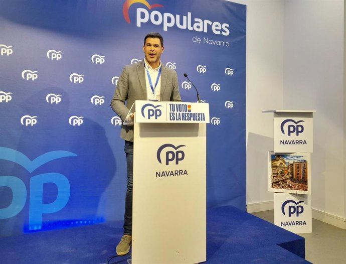 El presidente del Partido Popular de Navarra, Javier García