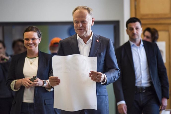 El primer ministro de Polania, Donald Tusk