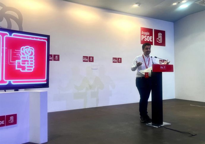 El secretario de Organización del PSOE Aragón, Darío Villagrasa.
