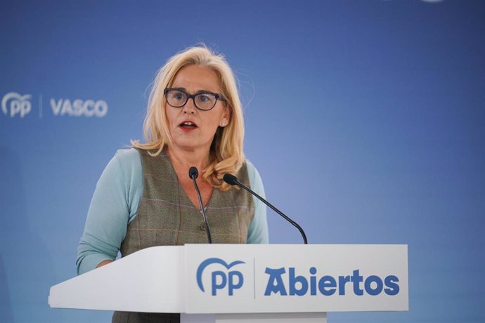 Archivo - La secretaria general del PP vasco, Esther Martínez
