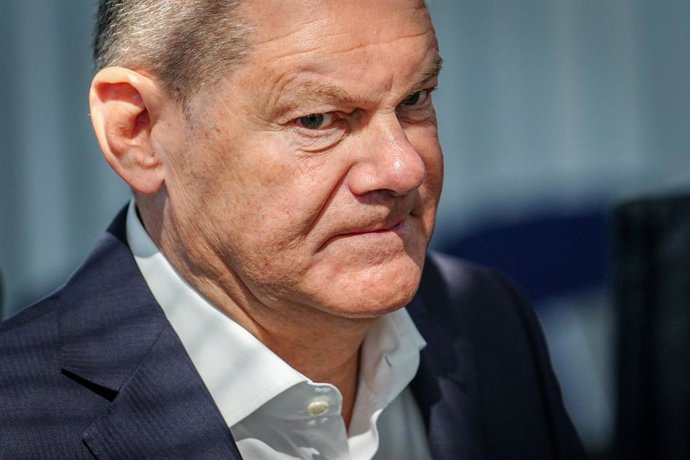 10 June 2024, Berlin: Germany Chancellor Olaf Scholz arrives to attend the meeting of the Social Democratic Party of Germany Presidium after the European elections. Photo: Kay Nietfeld/dpa