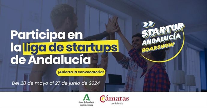 Cartel anunciador de la tercera edición del 'Startup Andalucía Roadshow'.