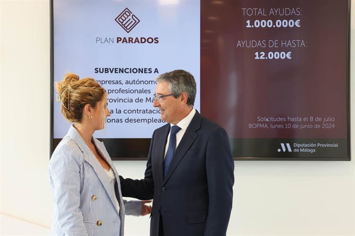 El presisdente de la Diputación de Málaga, Francisco Salado, ha presentado el programa cuyo principal objetivo es facilitar la recuperación económica y favorecer la contratación laboral.