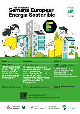 València se suma a la celebració de la Setmana Europea de l'Energia Sostenible