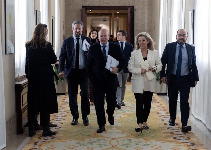 Archivo - El portavoz del PP en el Congreso, Miguel Tellado, en el Congreso de los Diputados, a 23 de abril de 2024, en Madrid (España).