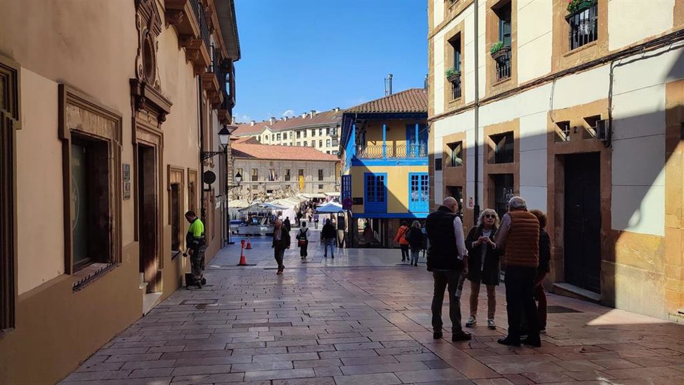 Archivo - Oviedo Antiguo, plaza de El Fontán