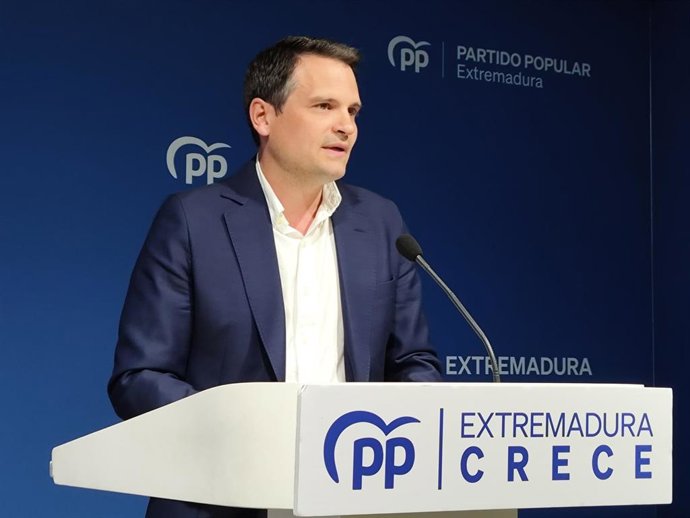 El secretario general del PP de Extrmadura, Abel Bautista.