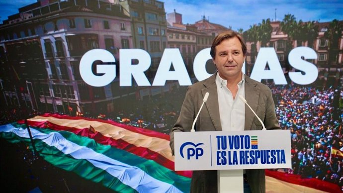 El secretario general del PP-A, Antonio Repullo, este lunes