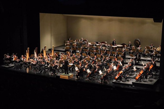 Músicos de la ROSS durante un concierto, en una foto de archivo.